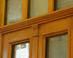 Haustür mit Ornamentglas sandgestrahlt