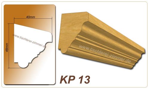 Kämpferprofil - KP 13 - Zierprofil aus Holz für Holzfenster - Tischlerei Zimmer