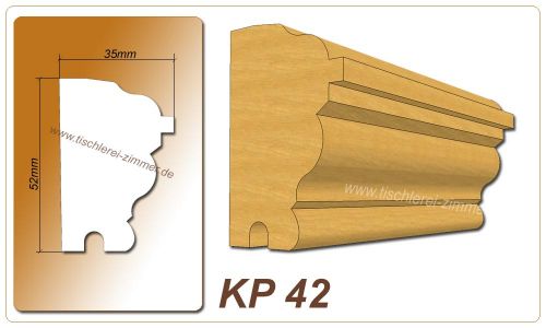 Kämpferprofil - KP 42 - Zierprofil aus Holz für Holzfenster - Tischlerei Zimmer