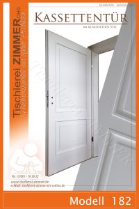 weiße Kassettentür im modernen Stil