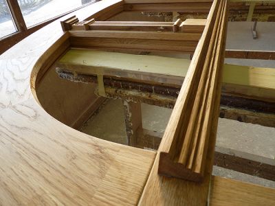 Eiche - Zierkämpferprofile - Holzfenster Jugendstil-Villa Dresden