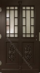 Haustür aus Eiche zweifarbig