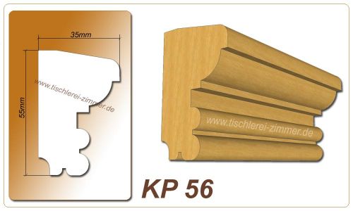 Kämpferprofil - KP 56 - Kämpferprofile aus Holz für Holzfenster - Tischlerei Zimmer