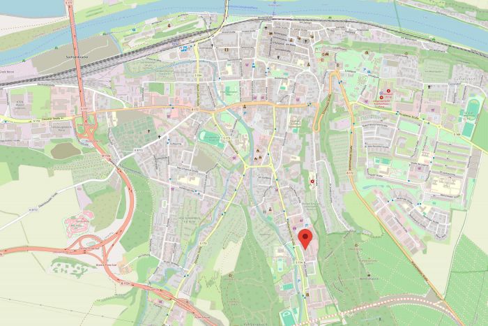 Lageplan Tischlerei Zimmer in Pirna, Sachsen