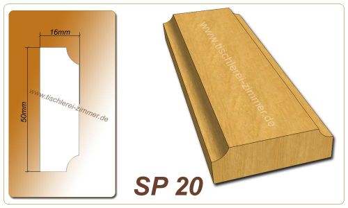 Schlagleistenprofil - SP 20 - Schlagleiste Holzfenster Tischlerei