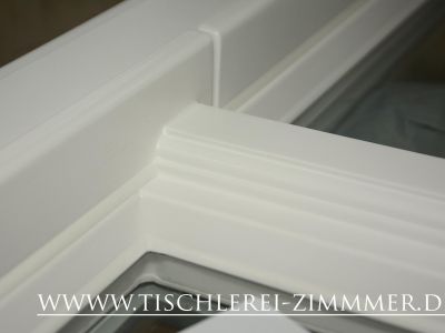 Ansicht Wetterschenkel - Denkmalfenster aus Holz in Weiß