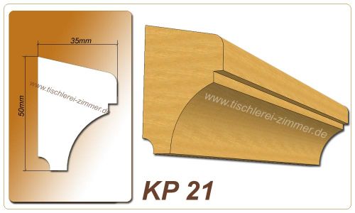 Kämpferprofil - KP 21 - Zierprofil aus Holz für Holzfenster - Tischlerei Zimmer