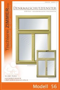 Modell 56 - Denkmalschutzfenster mit schlanken Profilansichten