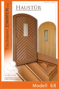 restaurierte Haustür mit Bogen - Modell 68