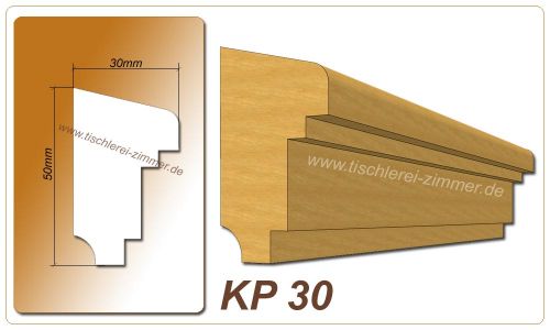 Kämpferprofil - KP 30 - Zierprofil aus Holz für Holzfenster - Tischlerei Zimmer