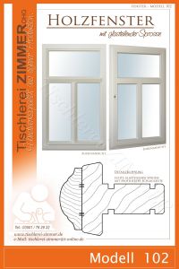 Modell 102 - Fenster mit glasteilender Sprosse
