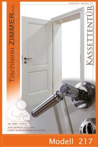 Kassettentür mit edler Drückergarnitur