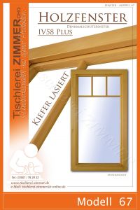 Modell 67 - Fenster aus Kiefer lasiert