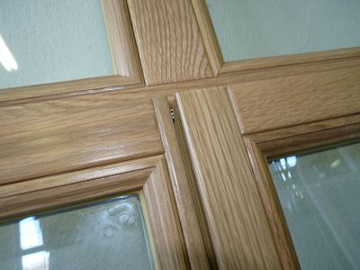 Eiche Fenster - Innenansicht Holzfenster Jugendstil-Villa Dresden