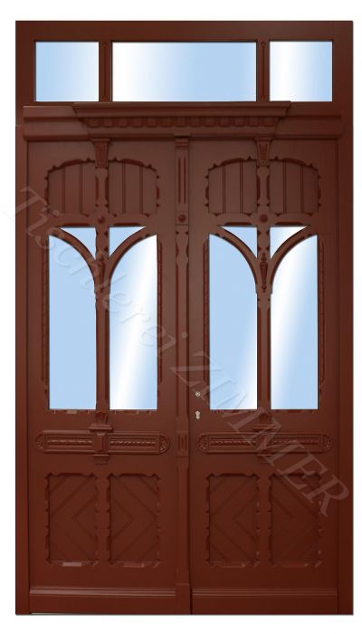 zweiflügelige Haustür nach historischer Vorlage