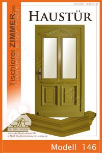 Haustür mit individuellen Zierprofilen