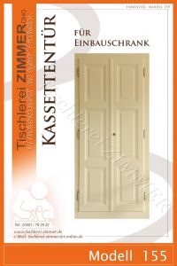 Schranktür mit 6er Kassettenteilung