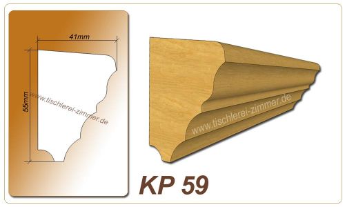 Kämpferprofil - KP 59 - Kämpferprofile aus Holz für Holzfenster - Tischlerei Zimmer