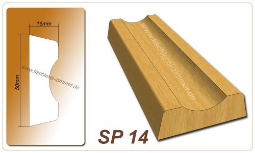 Schlagleistenprofil - SP 14 - Schlagleiste Holzfenster Tischlerei