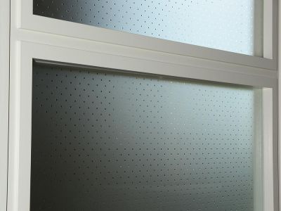 Türglas - Musselinglas Madras Punto - Stiltüren 20er Look