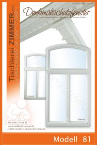 Modell 81 - Bogenfenster mit Zinnenfries