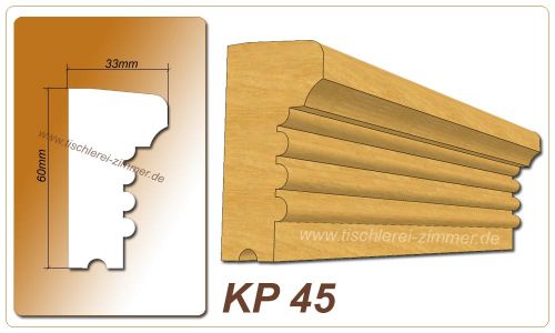 Kämpferprofil - KP 45 - Kämpferprofile aus Holz für Holzfenster - Tischlerei Zimmer