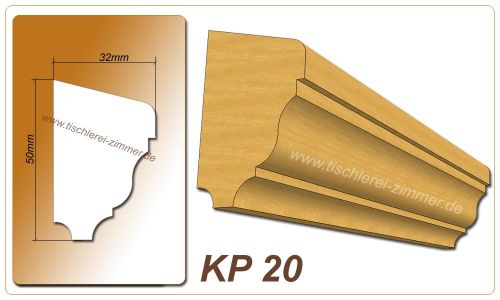 Kämpferprofil - KP 20 - Zierprofil aus Holz für Holzfenster - Tischlerei Zimmer