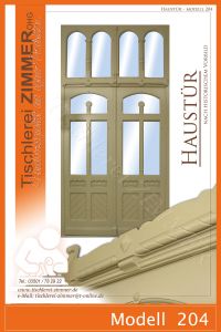 Haustürportal nach historischem Original mit Oberlicht