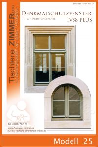 Modell 25 - Denkmalschutzfenster mit historischen Sandsteingewände - Denkmalschutzfenster - Tischlerei Zimmer
