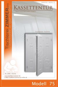 Kassettentür mit 3 Türflügel zum Öffnen