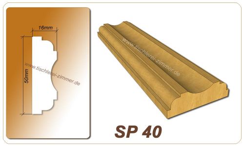 Schlagleistenprofil - SP 40 - Schlagleiste Holzfenster Tischlerei