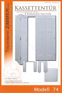 Schiebetür mit 4 Flügel nach historischem Vorbild