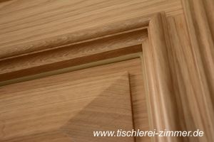 Haustür aus Eiche massiv - Zierprofile