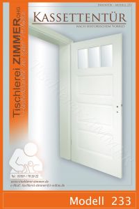 traditionelle Kassettentür