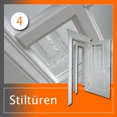 Projekt: Stiltüren mit Ornamentglas in Weiß