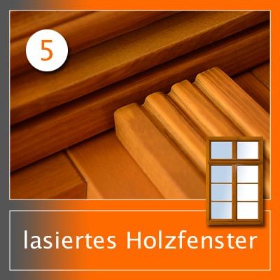 Projekt: mehrflügeliges Fenster aus Kiefer mit Afzelia Lasur