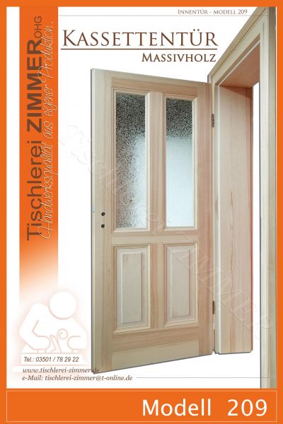 Massivholz Kassettentür