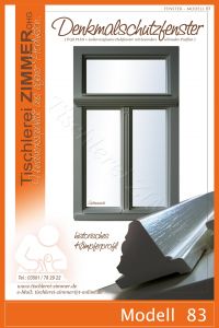 Modell 83 - Denkmalschutzfenster mit historischem Kämpferprofil