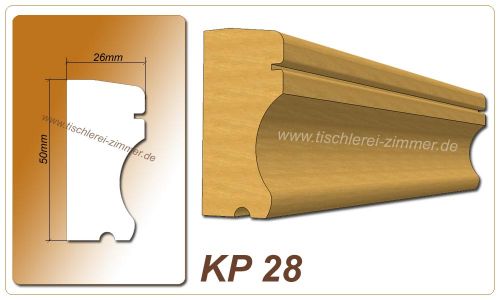 Kämpferprofil - KP 28 - Zierprofil aus Holz für Holzfenster - Tischlerei Zimmer