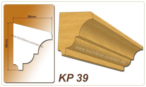 Kämpferprofil - KP 39 - Zierprofil aus Holz für Holzfenster - Tischlerei Zimmer