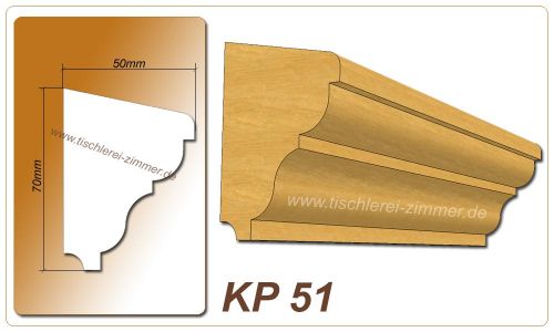Kämpferprofil - KP 51 - Kämpferprofile aus Holz für Holzfenster - Tischlerei Zimmer