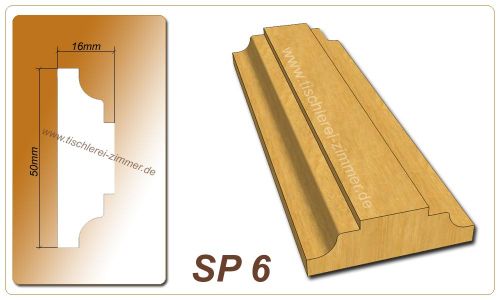 Schlagleistenprofil - SP 6 - Schlagleiste Holzfenster