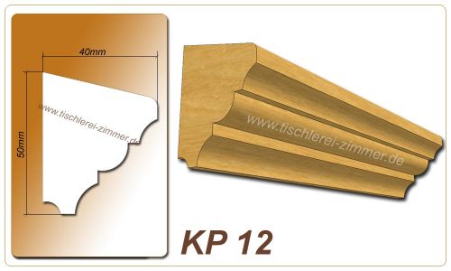 Kämpferprofil - KP 12 - Zierprofil aus Holz für Holzfenster - Tischlerei Zimmer