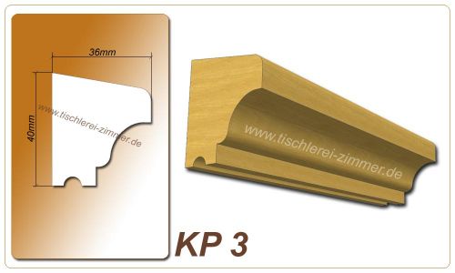 Kämpferprofil - KP 3 - Zierprofil aus Holz für Holzfenster - Tischlerei Zimmer
