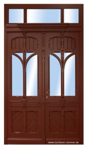 zweiflügelige Haustür nach Originalvorlage