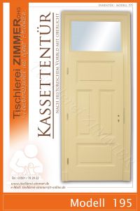 Kassettentür mit Oberlicht