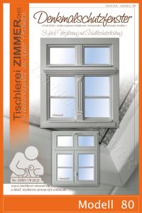 Modell 80 - Denkmalschutzfenster 3 fach Verglasung