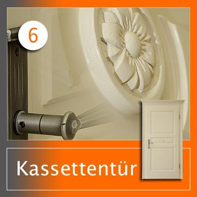 Projekt: Kassettentür mit Türkranz und Schnitzerei