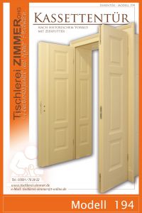 Kassettentür mit Zierfutter