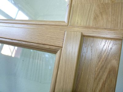 Eiche Fenster - innen farblos lackiert - Innenansicht Holzfenster Jugendstil-Villa Dresden